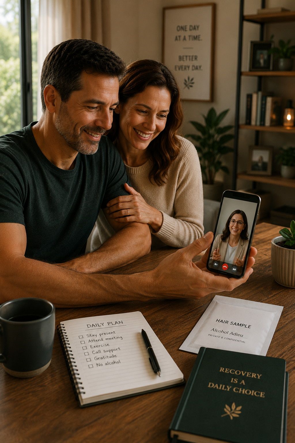 Private remote alcohol recovery program